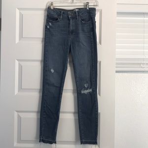 Medium Paige dark wash skinny ankle jeans